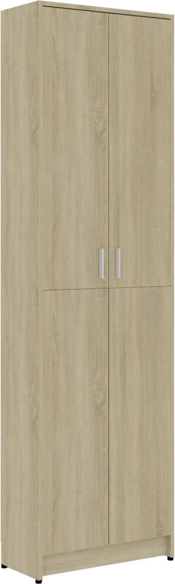 Vidaxl Gangkast 55x25x189 Cm Spaanplaat Sonoma Eikenkleurig - Bruin