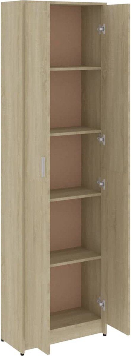 Vidaxl Gangkast 55x25x189 Cm Spaanplaat Sonoma Eikenkleurig - Bruin