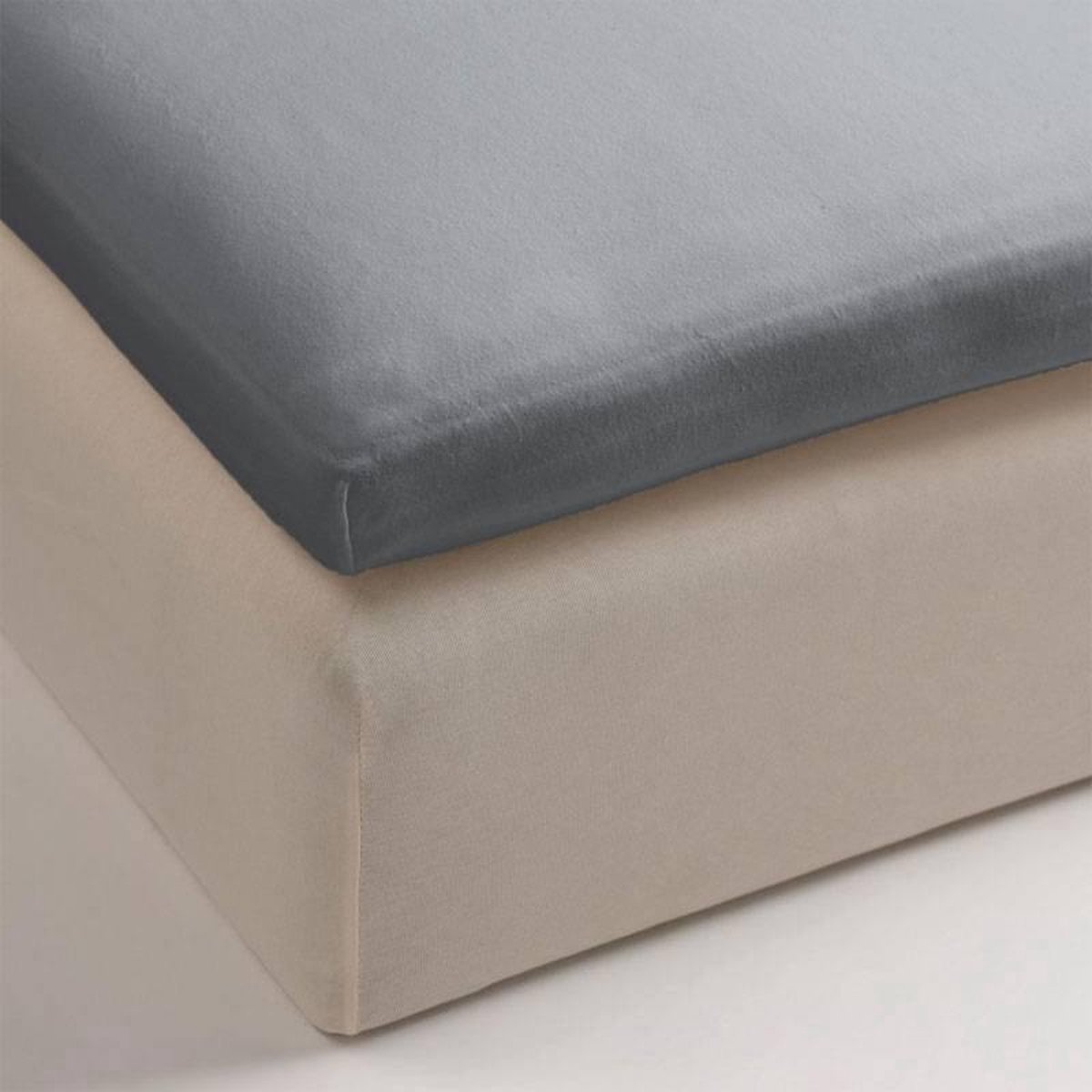 Beddinghouse Jersey Topper Hoeslaken - 100% Gebreide Jersey Katoen - 2-persoons (140x200/220 Cm) - Black - Zwart