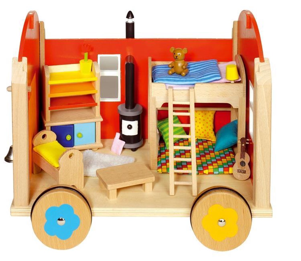 Goki Construction Site Trailer For Puppetsh Accessoires - Wit