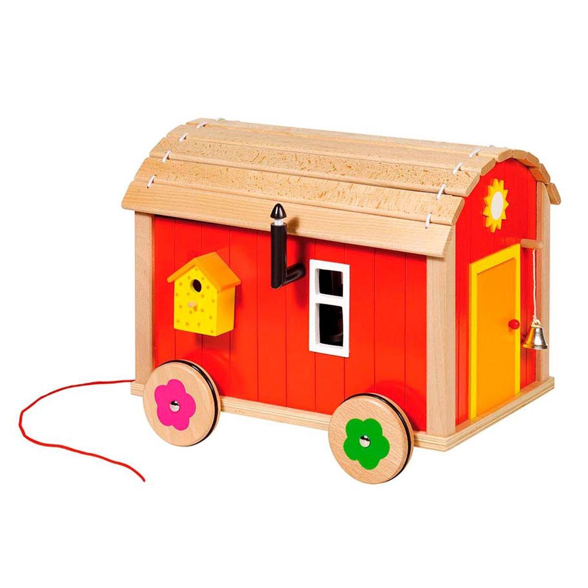 Goki Construction Site Trailer For Puppetsh Accessoires - Wit