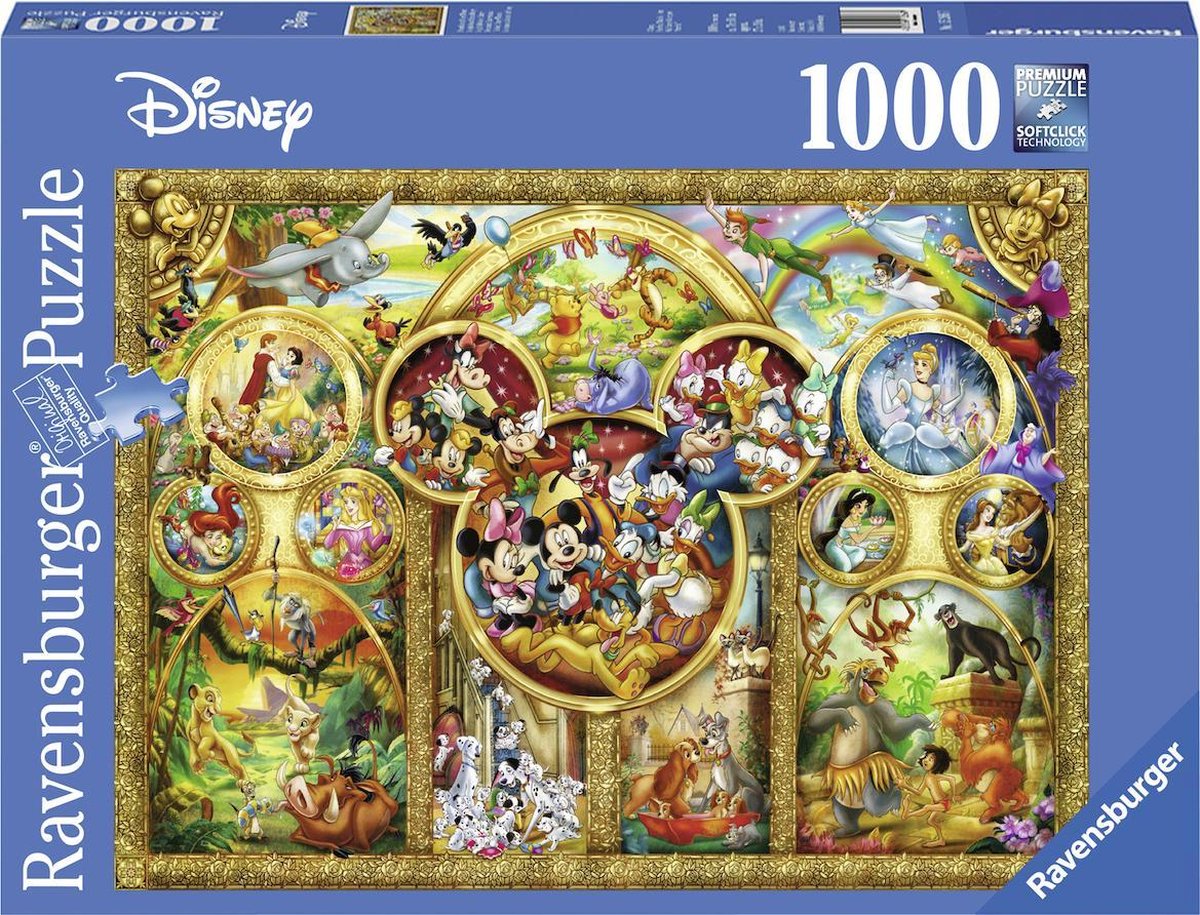 Ravensburger Puzzel Disney De Mooiste Thema's - 1000 Stukjes
