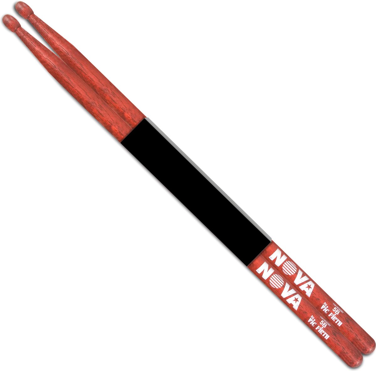N5BR 5B drumstokken met houten tip, rood