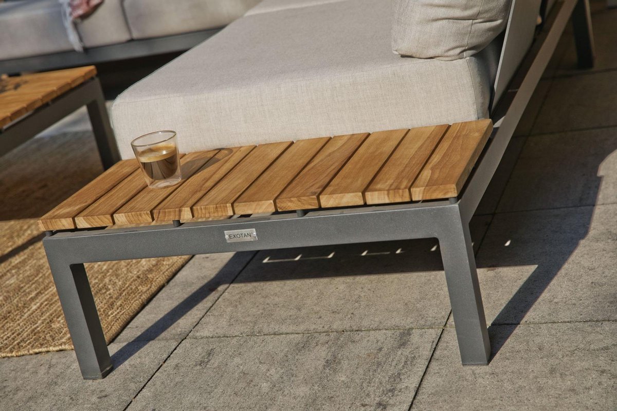 Exotan Villa All Weather Loungeset met Hoekbank - Grijs