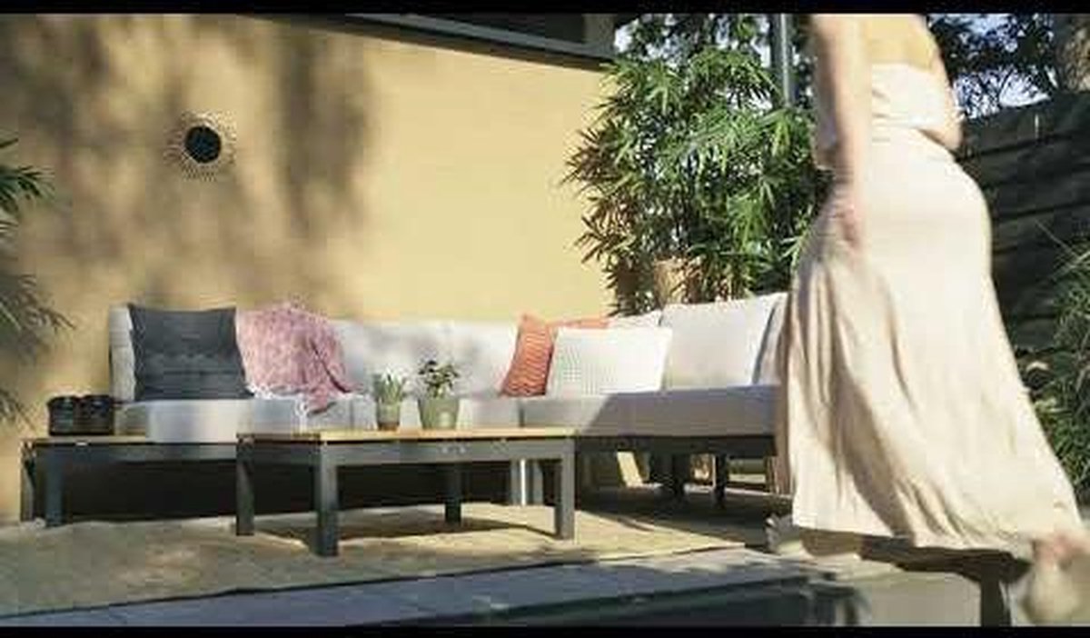 Exotan Villa All Weather Loungeset met Hoekbank - Grijs