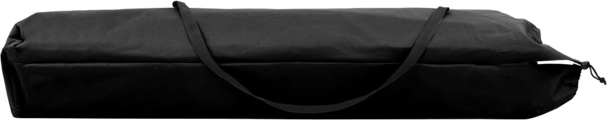 Vidaxl Ligbed 2-persoons Inklapbaar Staal - Zwart