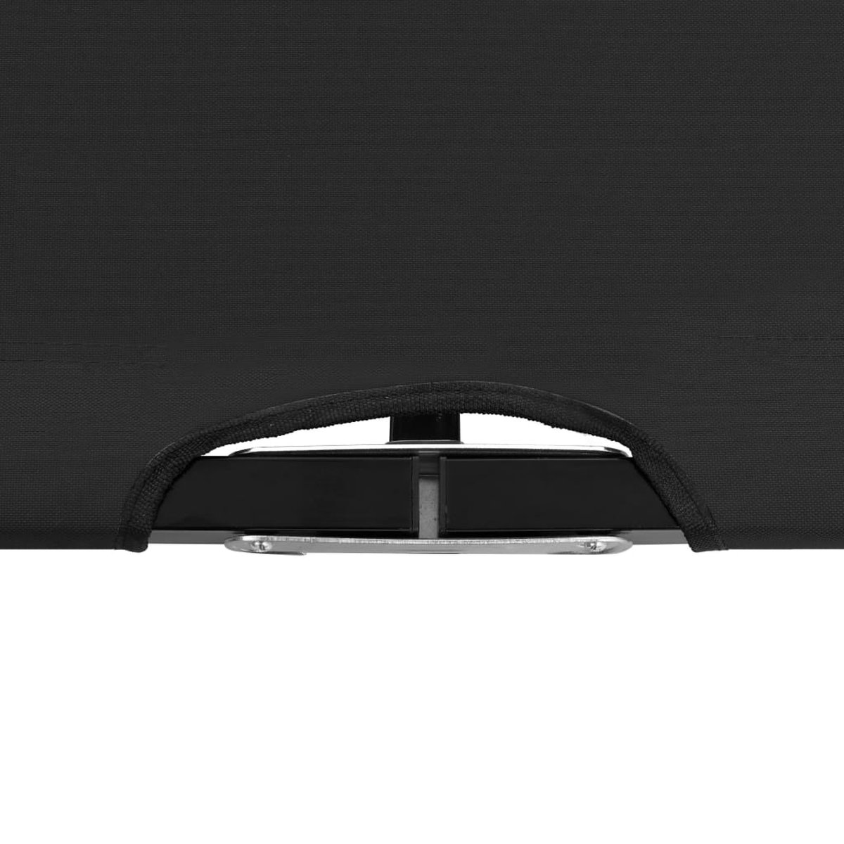 Vidaxl Ligbed 2-persoons Inklapbaar Staal - Zwart