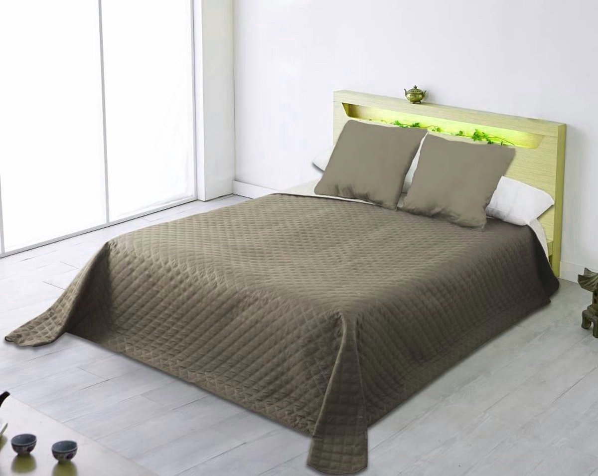 Nightsrest Bedsprei Brooke Linnen-grijs Maat: 230x270cm