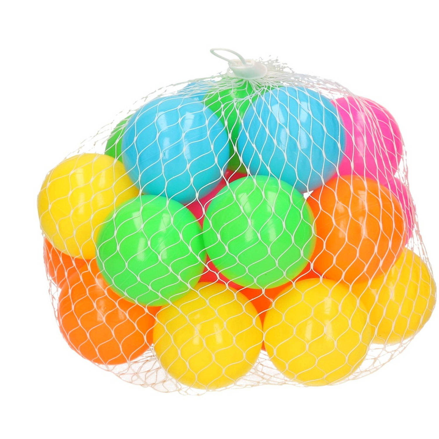 25x Ballenbak Ballen Neon Kleuren 6 Cm - Speelgoed - Ballenbakballen In Felle Kleuren