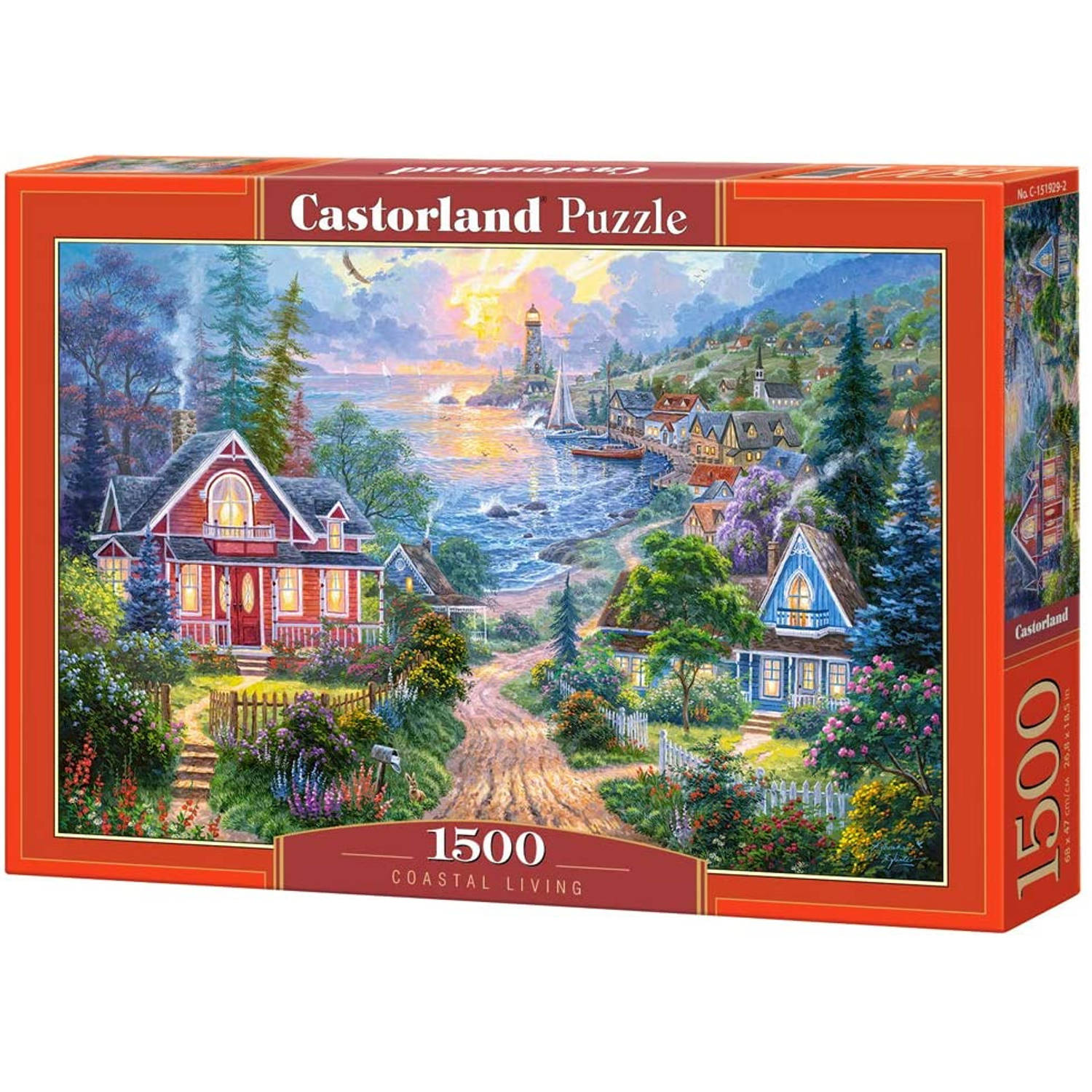 Castorland Puzzel Coastal Living 68 Cm Karton 1500 Stukjes