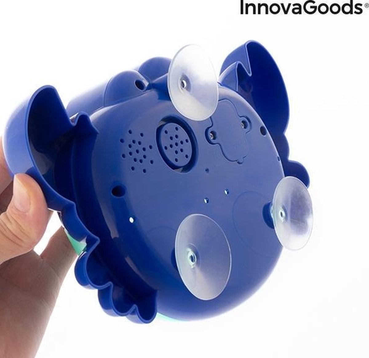 Innovagoods - Muzikale Krab Met Muziekjes En Zeepbellen - Blauw