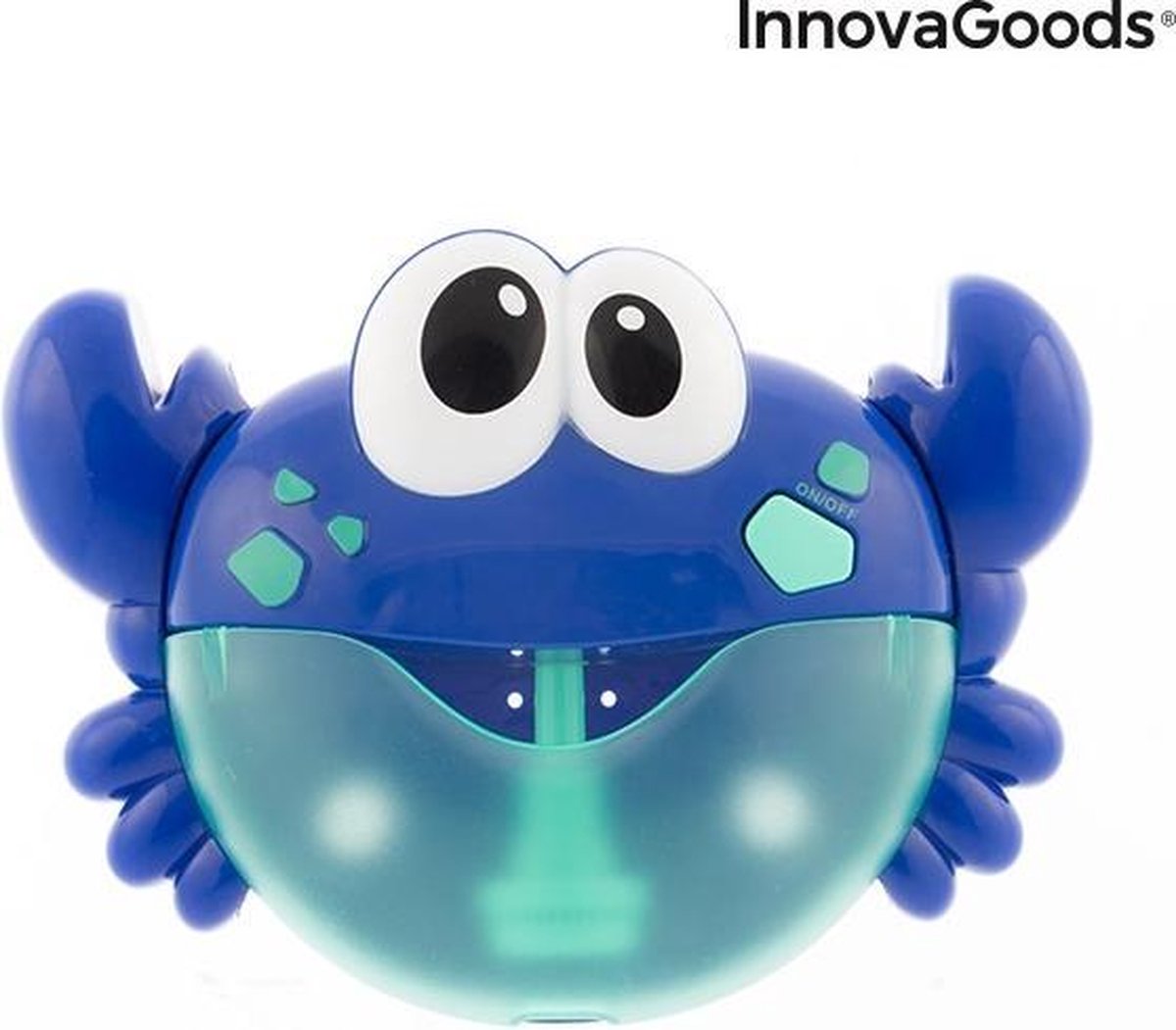 Innovagoods - Muzikale Krab Met Muziekjes En Zeepbellen - Blauw