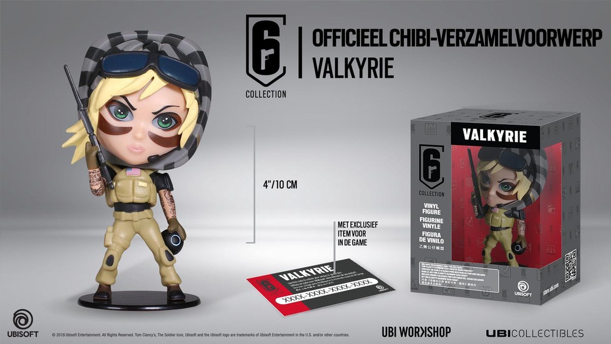 Ubisoft Beeldje Chibi Six Collectie: Valkyrie