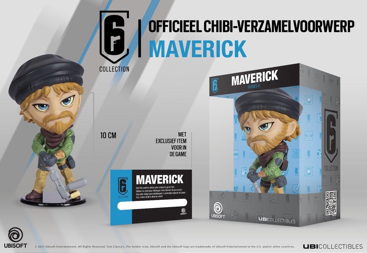 Ubisoft Chibi Six Collection-beeldje: Maverick