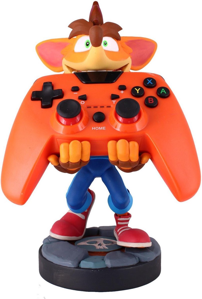 Exquisite Gaming Beeldje Ondersteuning En Oplaadkabel Guy Crash Bandicoot Controller