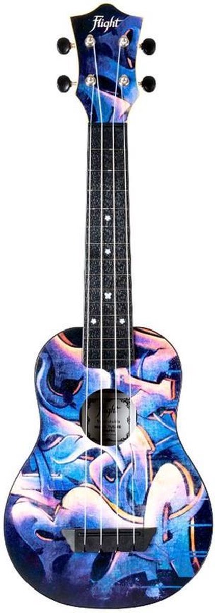 Flight Travel Series TUS40 Graffiti sopraan ukelele met gigbag