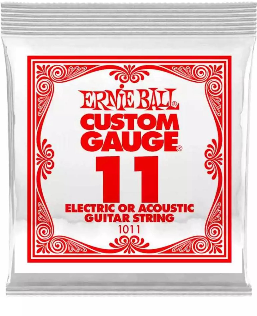 Ernie Ball 1011 Plain Steel .011 losse gitaarsnaar