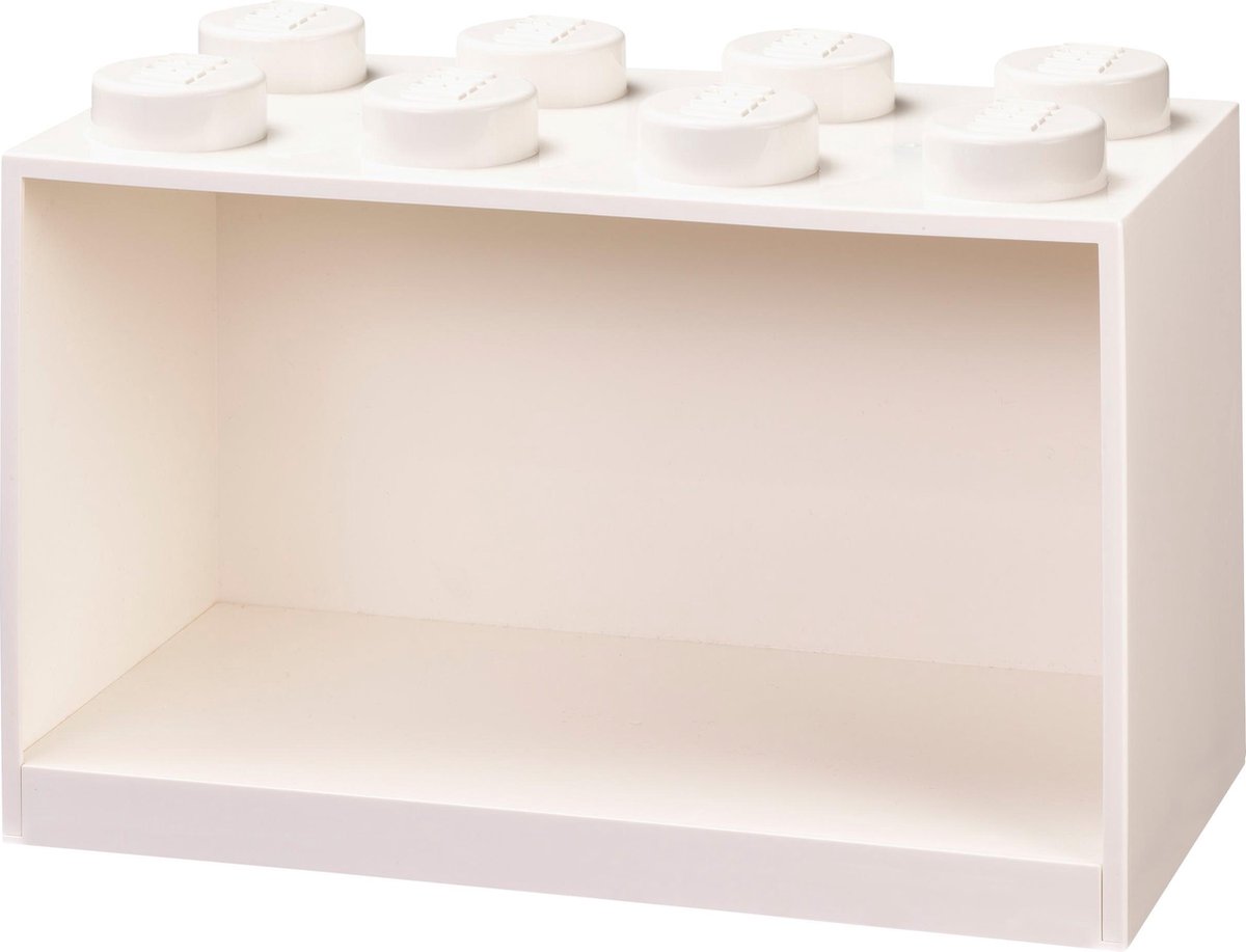 Lego wandschap 8 noppen 32 x 16 x 21 cm polypropyleen - Zwart