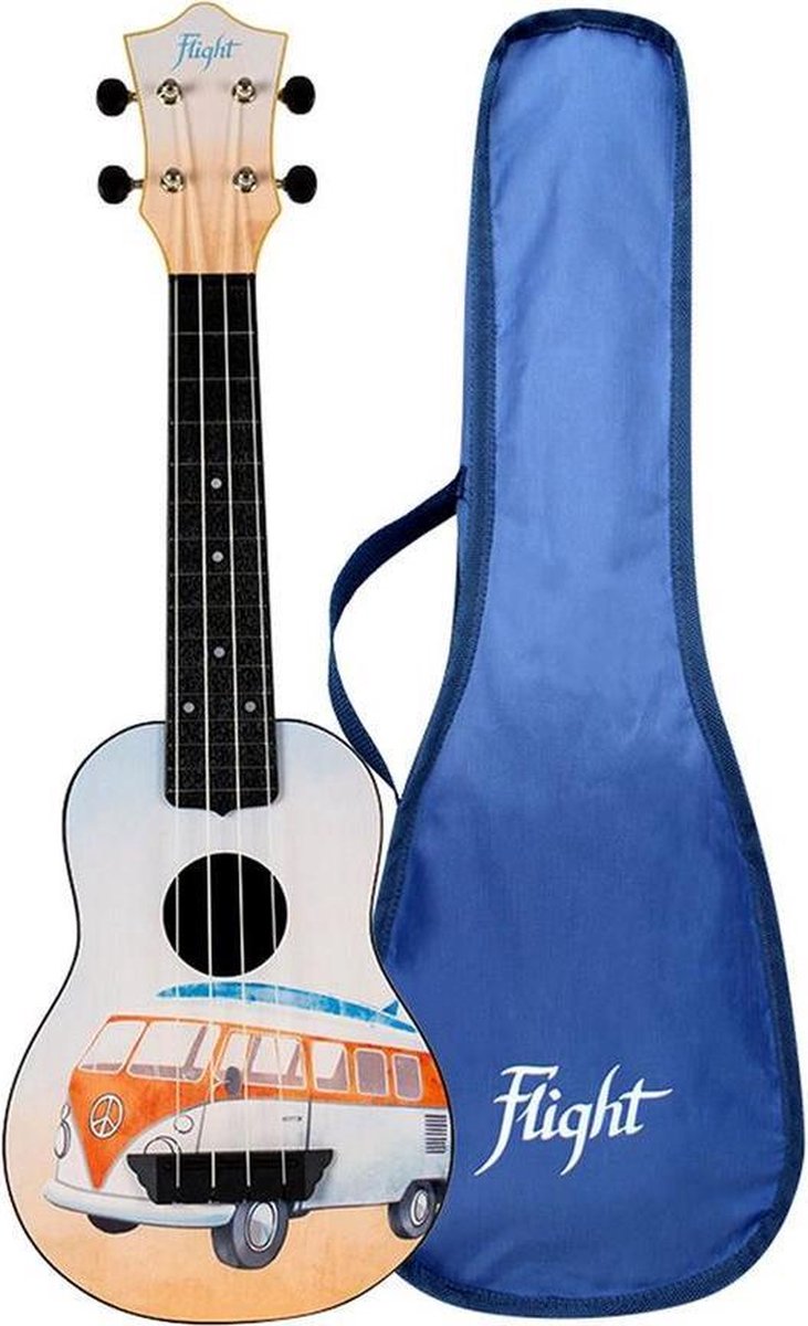 Flight Travel Series TUS25 Bus sopraan travel ukelele met gigbag