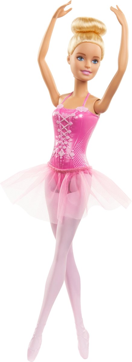 Barbie tienerpop Wellness ballerina meisjes 32,5 cm blond/roze