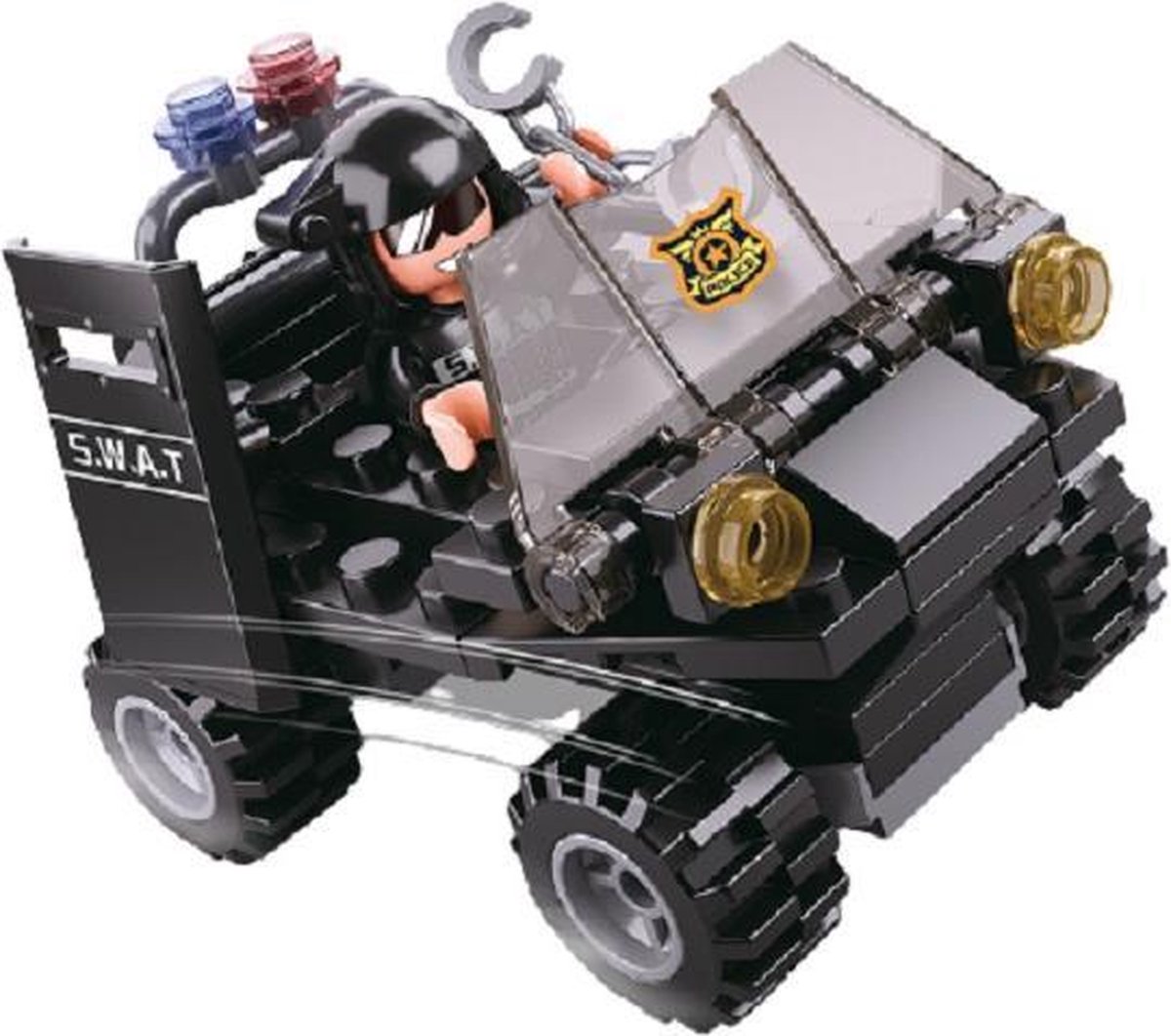 Sluban Police: swat quat (M38 B0638C) - Zwart