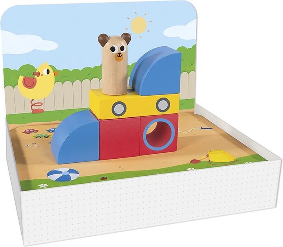 Jumbo puzzel Logic Park junior 24 x 18 cm 7 delig - Blauw