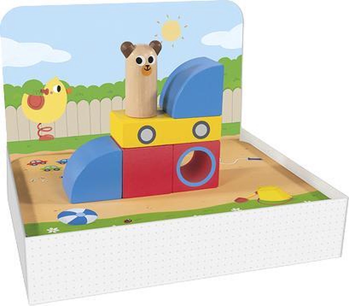 Jumbo puzzel Logic Park junior 24 x 18 cm 7 delig - Blauw