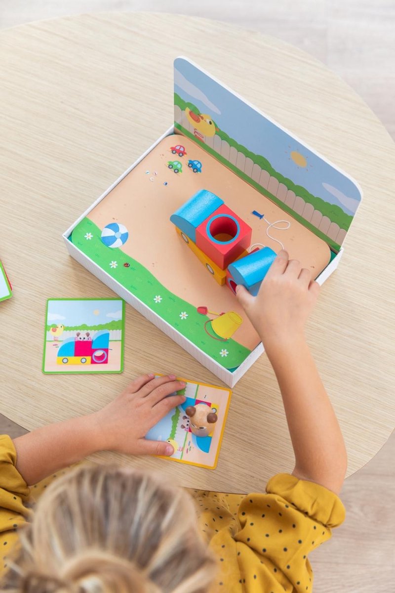 Jumbo puzzel Logic Park junior 24 x 18 cm 7 delig - Blauw