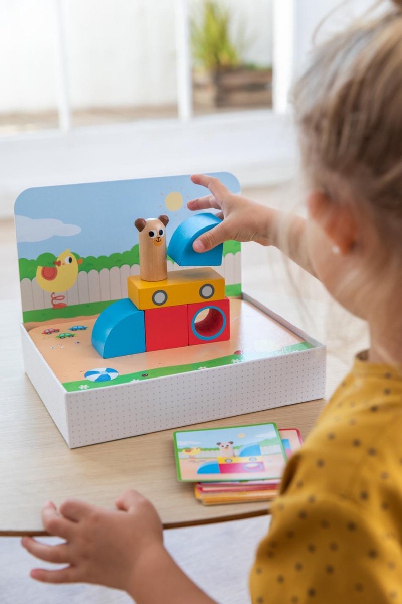 Jumbo puzzel Logic Park junior 24 x 18 cm 7 delig - Blauw