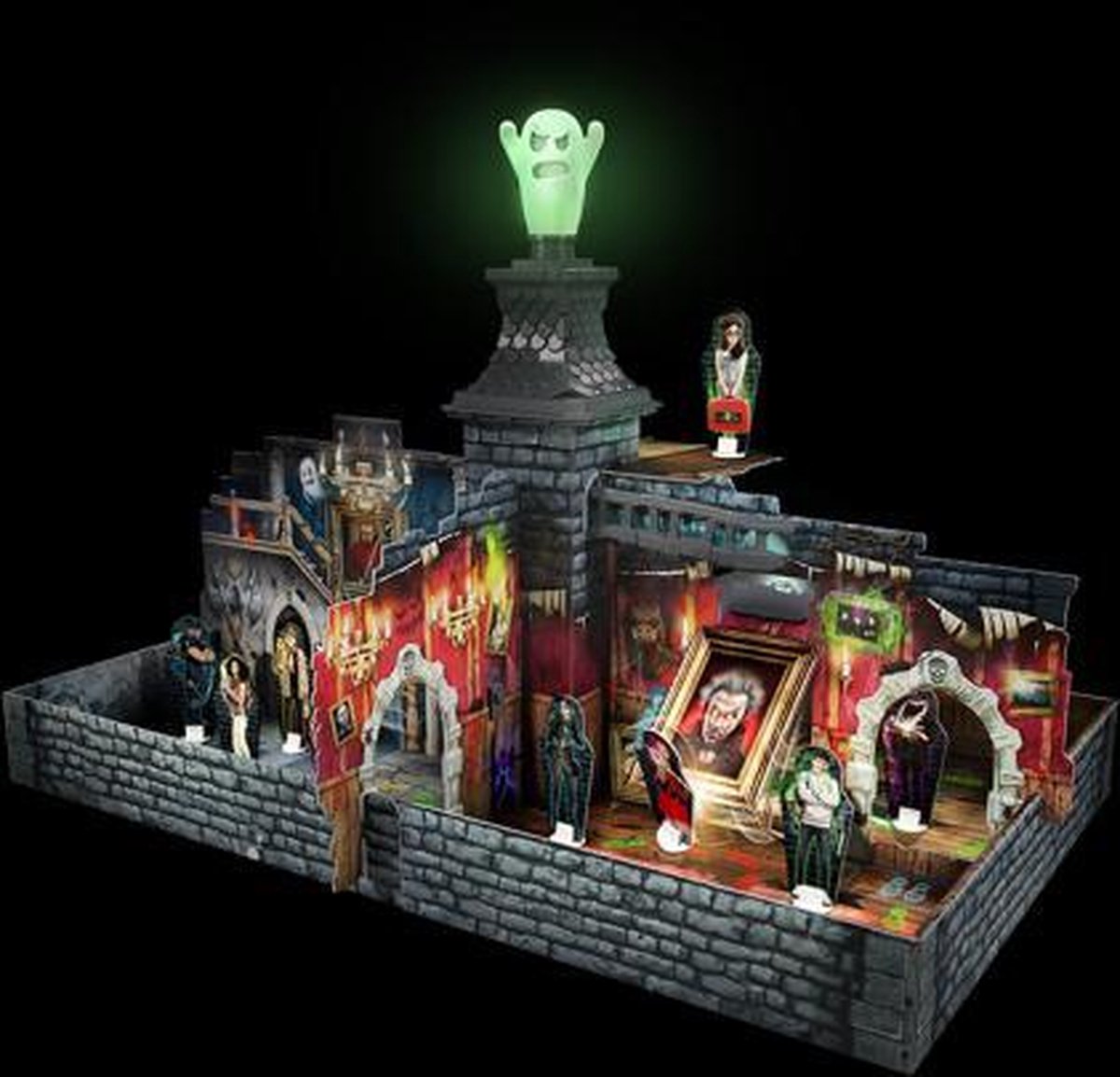 999Games gezelschapsspel spookslot junior 36 x 26,7 x 6 cm - Zwart