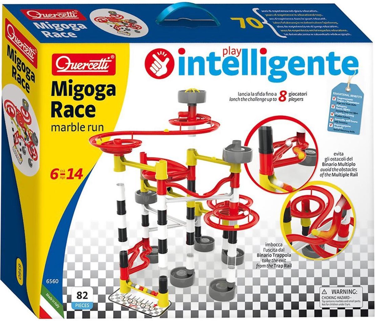 Quercetti knikkerbaan Migoga Race junior 80 delig