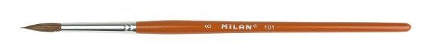 Milan verfpenseel 101 serie 2 mm 16,4 cm hout nr. 0 - Marrón