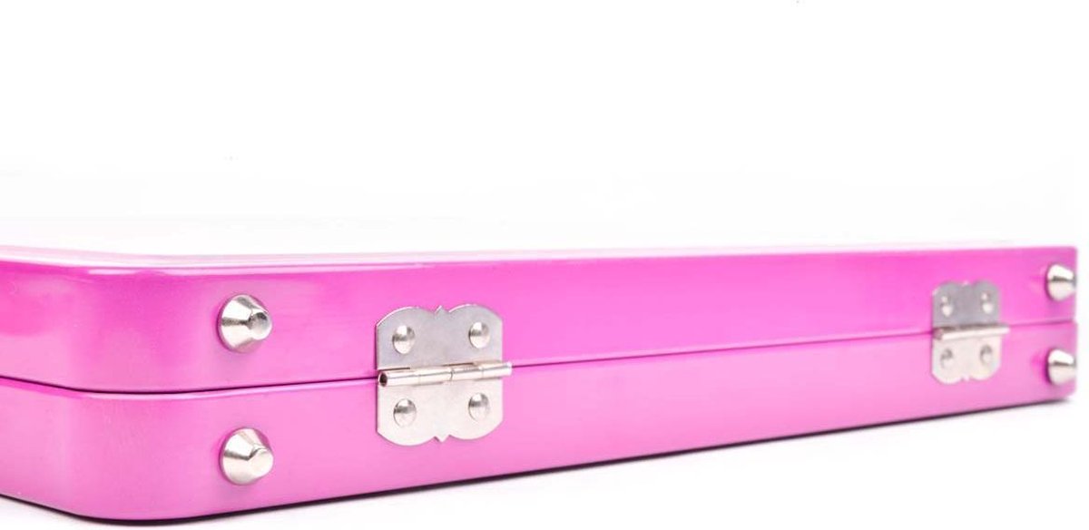 Top1Toys Create It! make up glitterkoffer junior 31 x 28 x 5 cm 16 delig - Roze