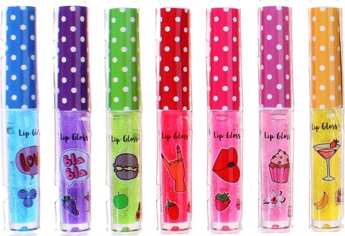 Top1Toys Create It! lipgloss set glitter en geur junior 7 delig