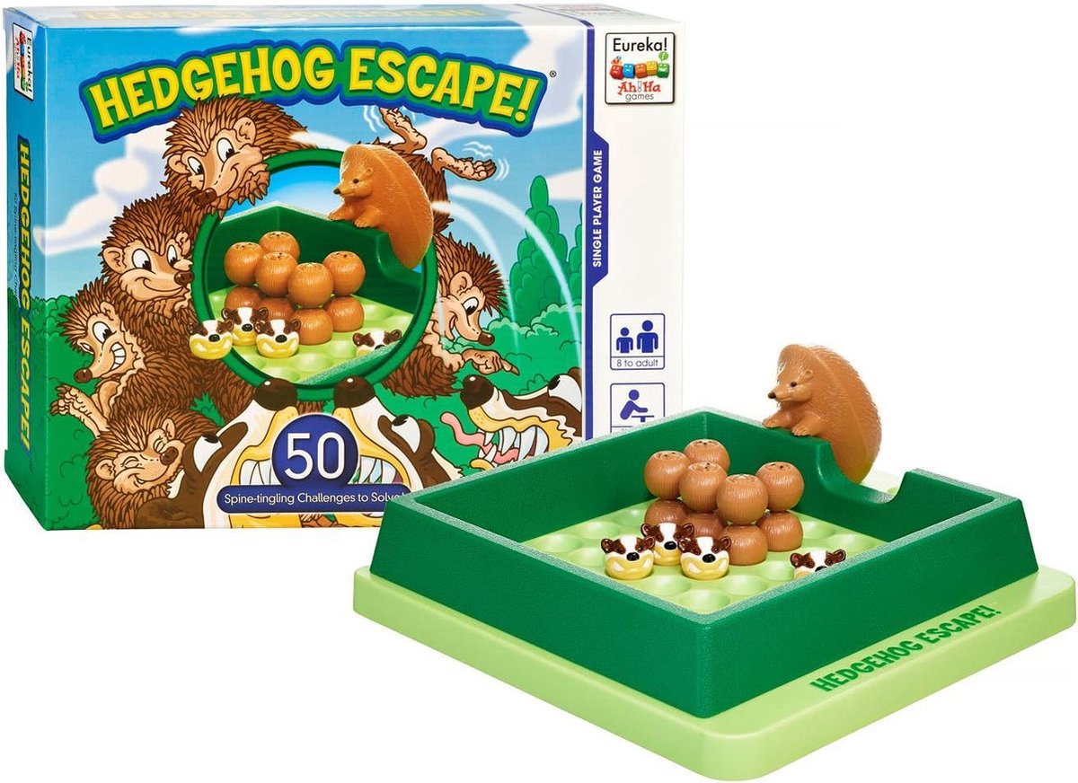 Eureka Ah!Ha Games puzzel Hedgehog Escape junior 6 delig - Groen