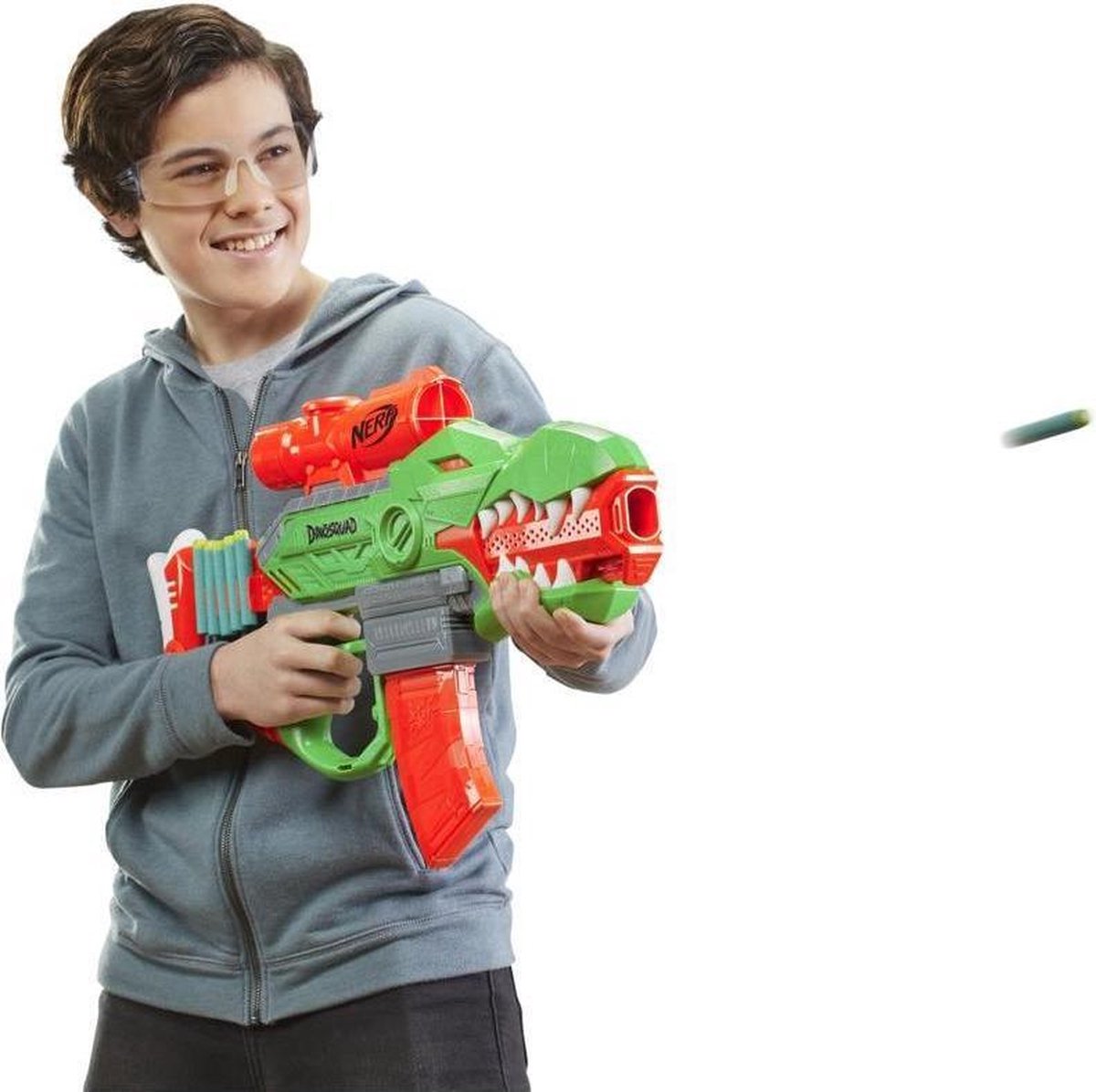 Hasbro NERF waterpistool DinoSquad Rex Rampage junior 71 cm - Groen