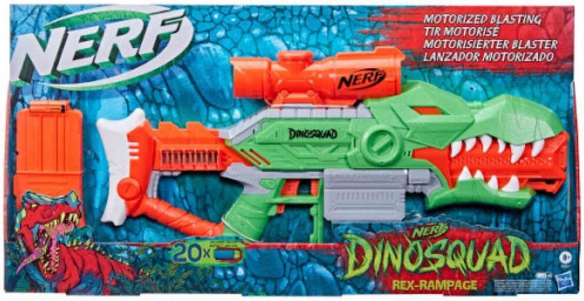 Hasbro NERF waterpistool DinoSquad Rex Rampage junior 71 cm - Groen