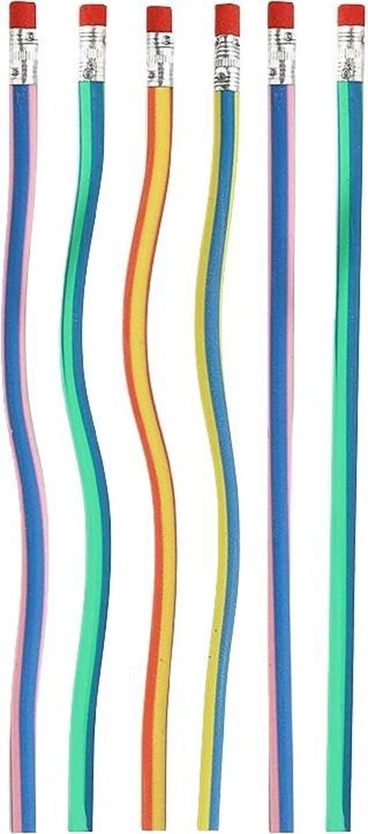The Twiddlers potlood flexibel junior 18 cm PVC 70 stuks