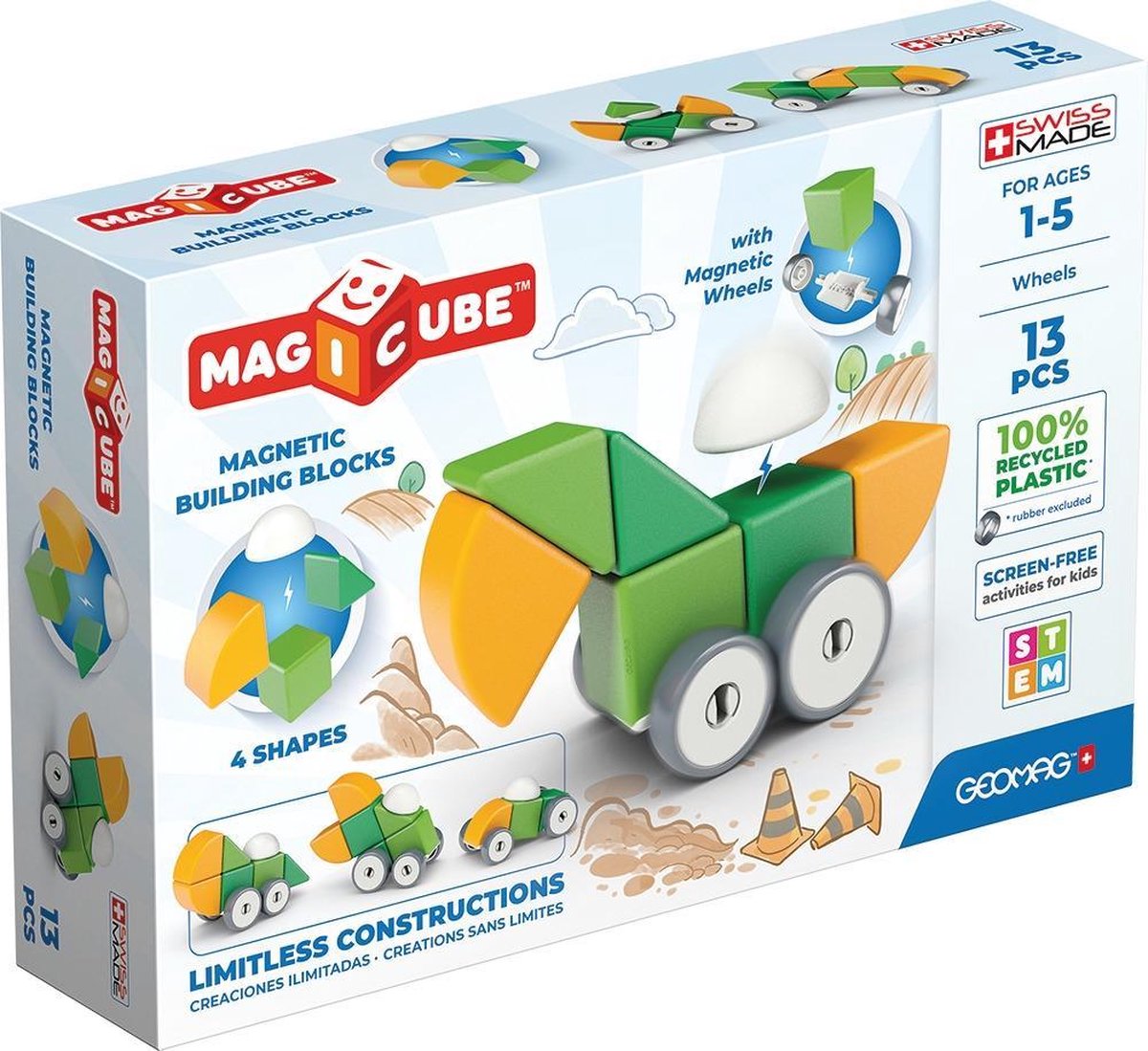 Geomag bouwpakket MagiCube junior neodymium 13 delig
