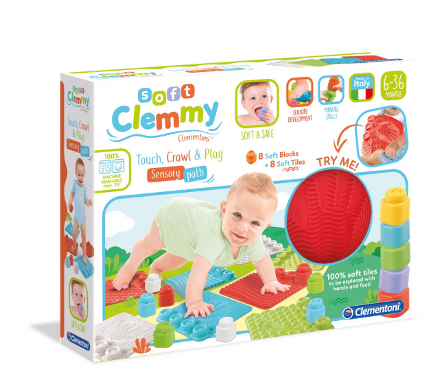 Clementoni puzzelmat Soft Clemmy junior rubber 16 delig