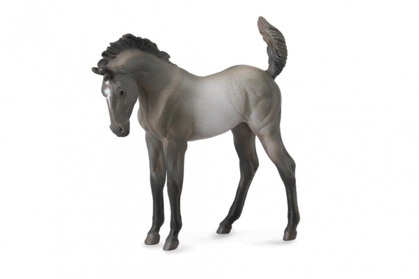 Collecta paarden: Mustang veulen 9 cm - Grijs