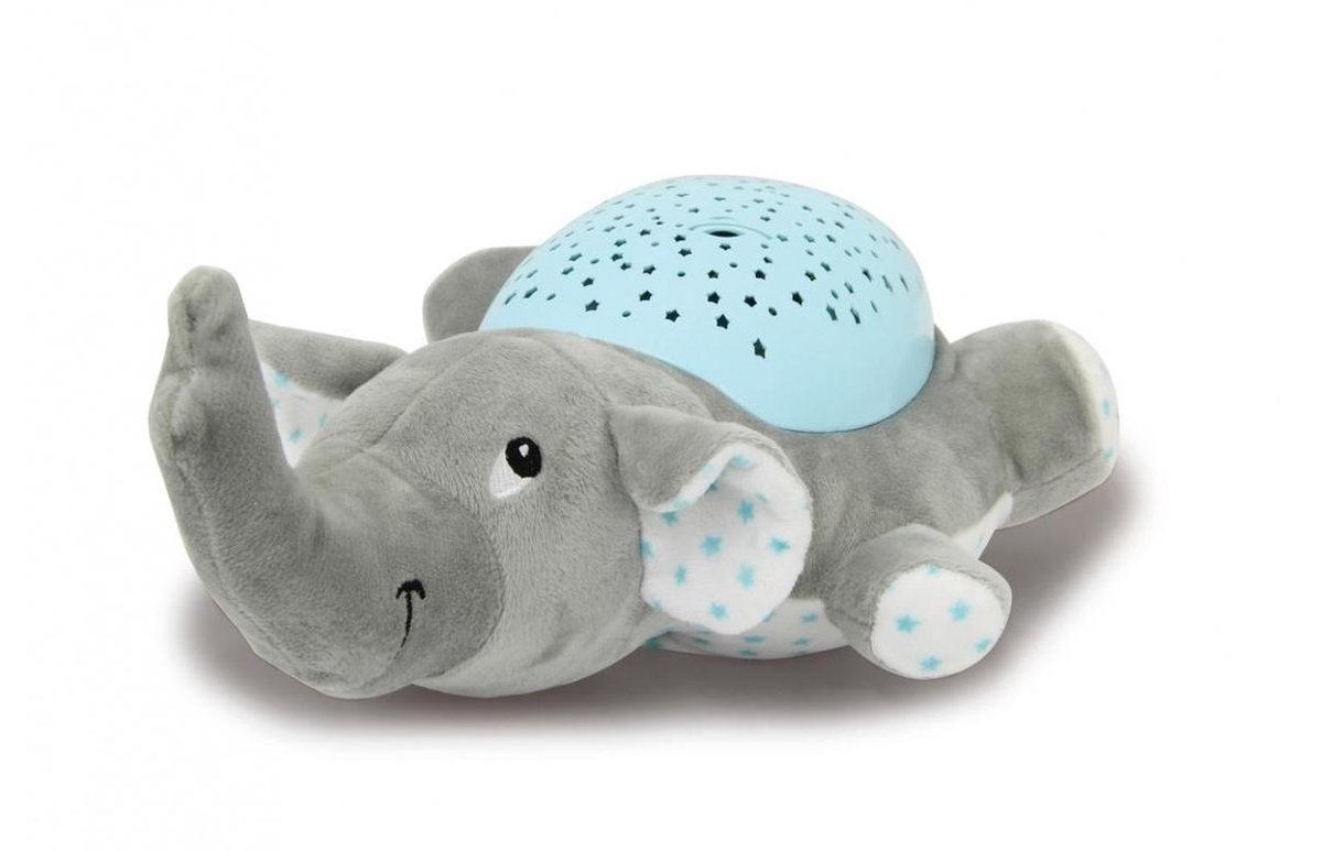Jamara nachtlamp Dreamy Elephant led 32 cm grijs/ - Blauw