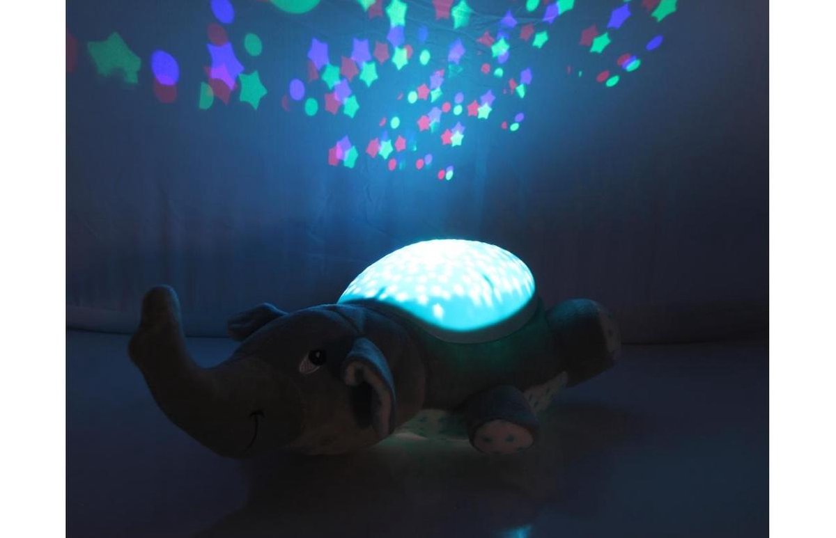 Jamara nachtlamp Dreamy Elephant led 32 cm grijs/ - Blauw