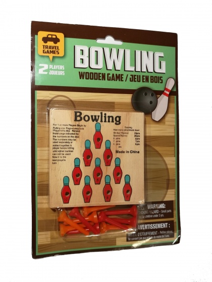 TOM reisspel Wooden Bowling Game