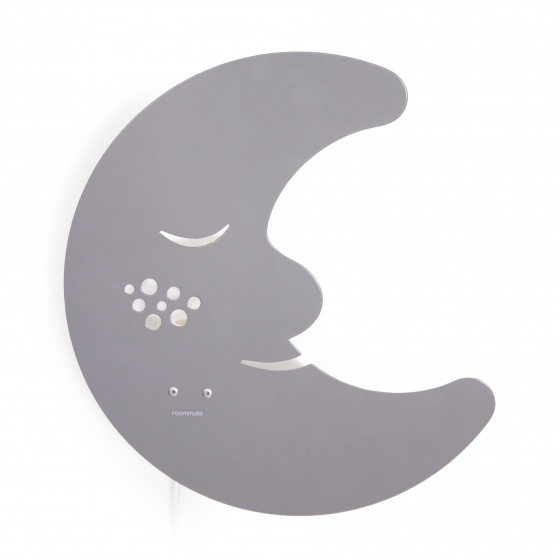 Unknown wandlamp Moon grijs junior 25,5 x 27 cm