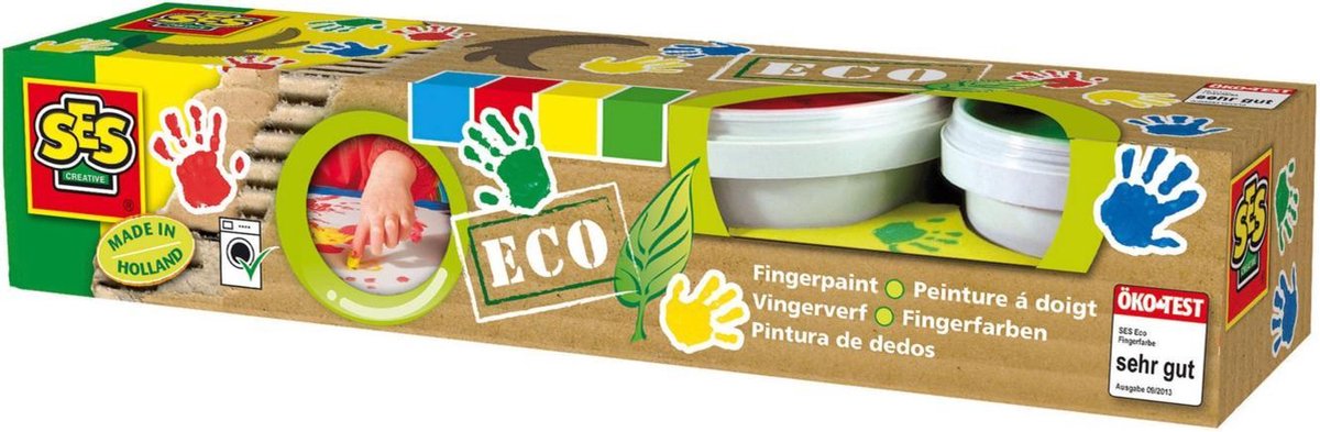Ses vingerverf Eco 4 stuks multicolor