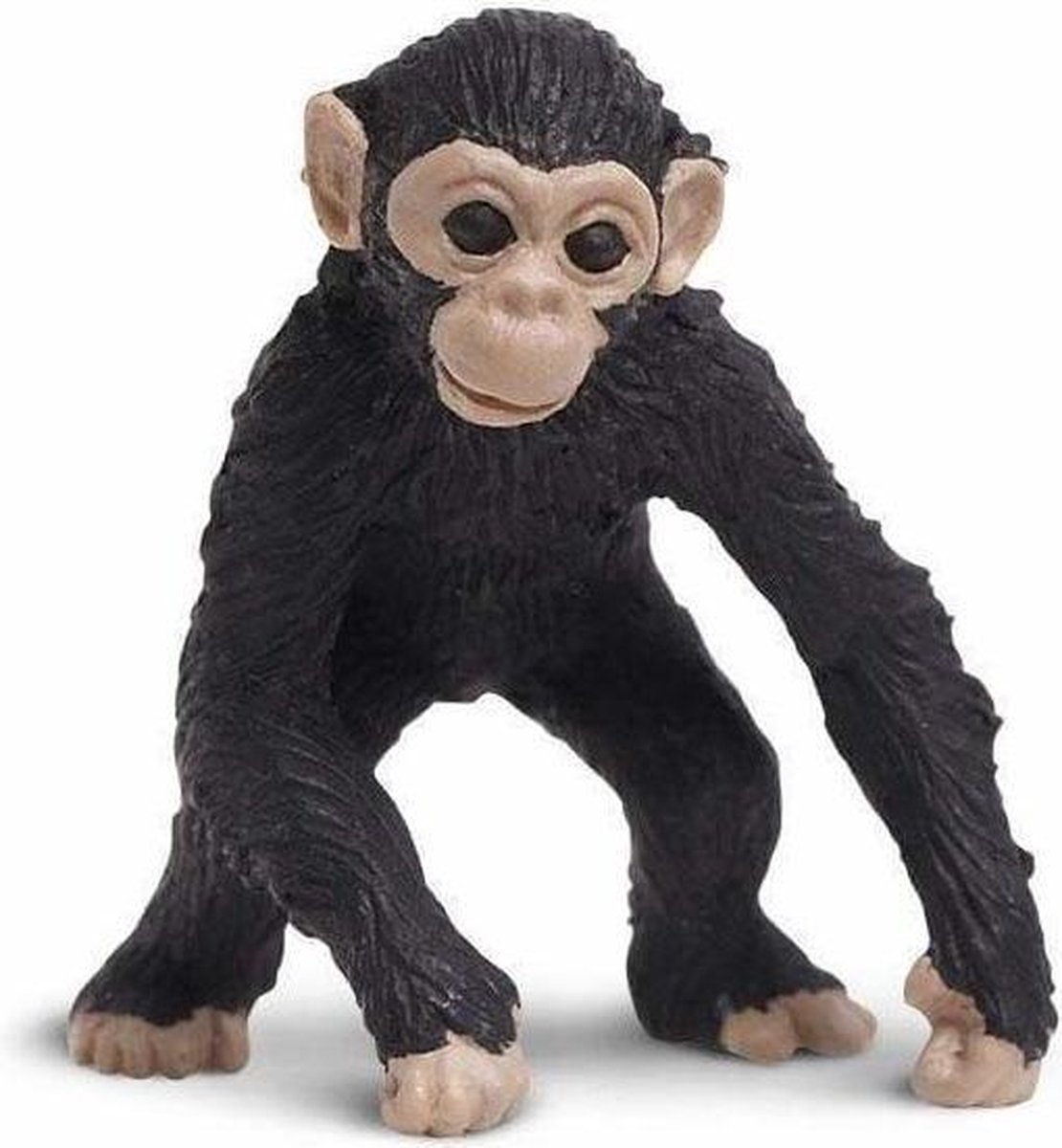 Safari speelset Lucky Minis chimpansees 2,5 cm 192 delig - Zwart