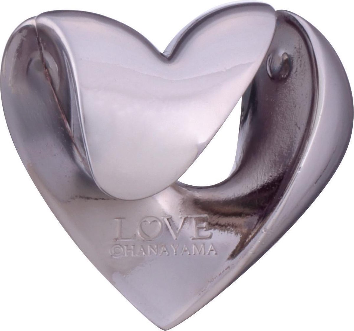 Huzzle breinbreker hart level 1 zink goud/zilver 2 delig