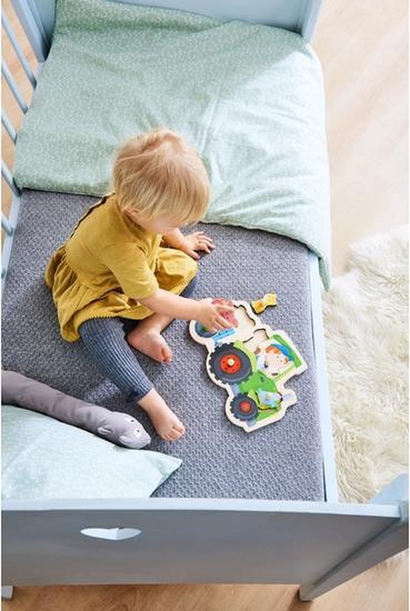 HABA vormenpuzzel Dolle Trekkerrit junior hout 6 stukjes