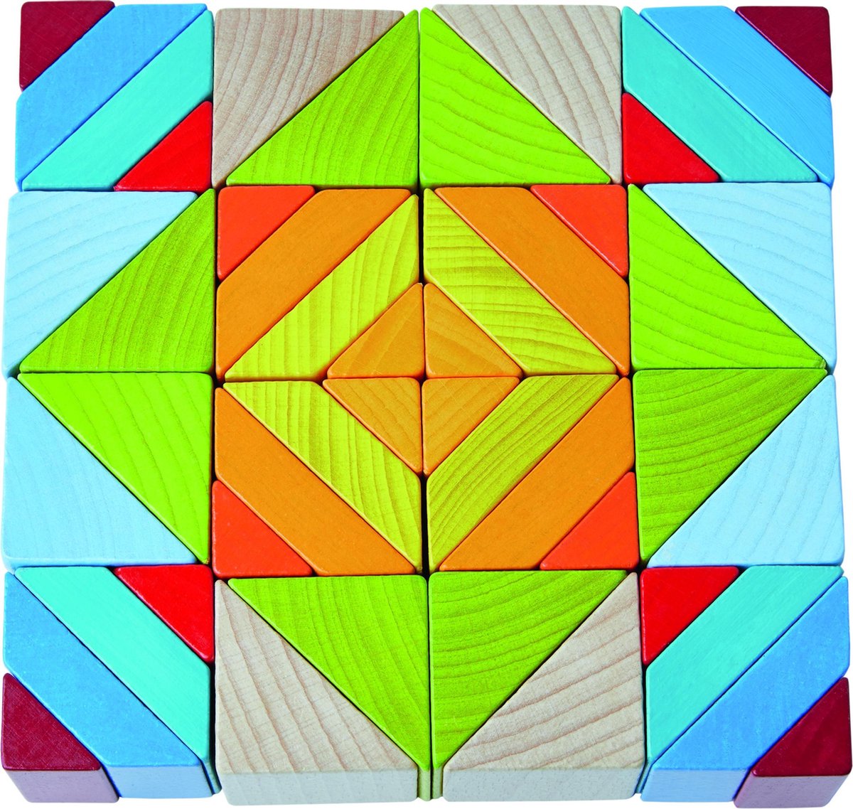 HABA compositiespel blokkenmozaïek 3 D junior hout 48 blokken